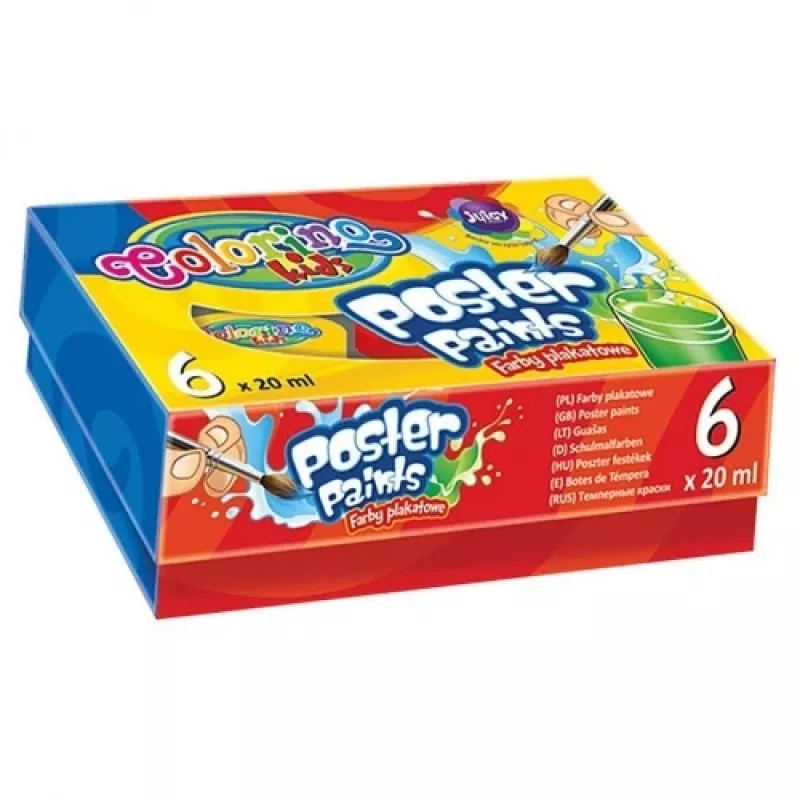 Colorino Kids julistevärit 6 väriä 20 ml