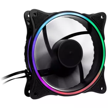 INTER-TECH 888860272 120mm ARGB-kotelotuuletin - musta