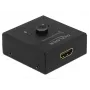 DeLock HDMI 2-1 kaksisuuntainen 4K 60 Hz kompakti - Retail Box - video/audio-kytkin - 2 x HDMI - pöytämalli (64072)