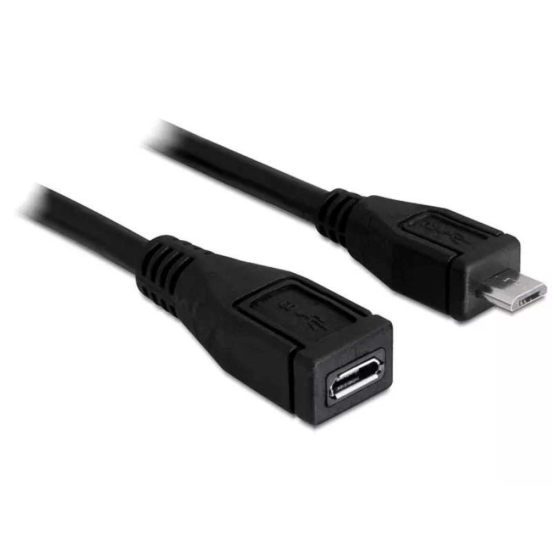 USB-kaapeli DeLOCK 83248 USB 2.0 1m Micro-USB B musta