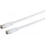 Koaksiaalinen satelliittikaapeli ShiverPeaks 80107-128 – 100 % suojattu, F-Quick F-Quick, 1,5 m