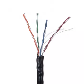 Verkkokaapeli LANBERG LCU6-10CC-0305-BK U/UTP Cat6 305 m, 23 AWG, CCA, 250 MHz, musta
