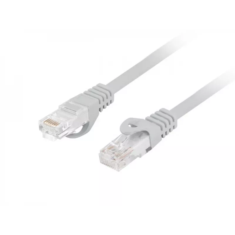 LANBERG Cat6 U/UTP RJ-45 - RJ-45 -verkkokaapeli 0,5 m harmaa PCU6-10CU-0050-S