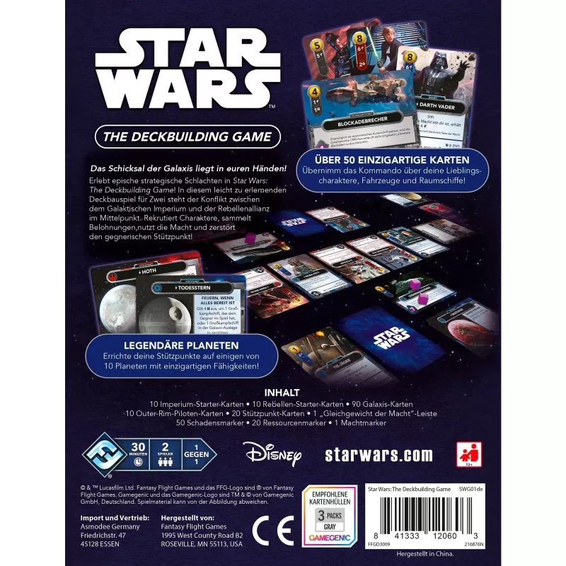 Star Wars: Das Deckbuilding-Spiel, korttipeli
