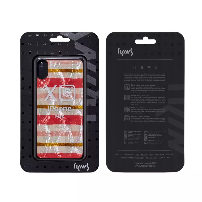 iKins puhelinkotelo iPhone XS Max — musta, Shortcake-kuvio
