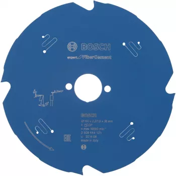 Pyörösahanterä Expert kuitusementille 190 mm 4T poraus 20 mm käsisirkkeleille