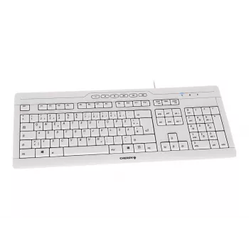 CHERRY STREAM 3.0 näppäimistö toimisto USB sveitsiläinen harmaa