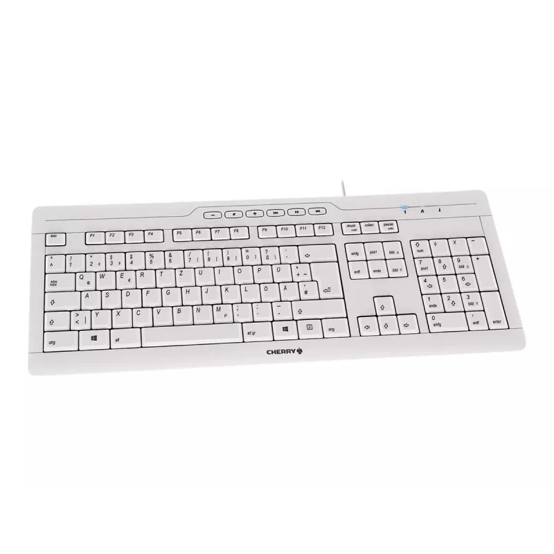 CHERRY STREAM 3.0 näppäimistö toimisto USB sveitsiläinen harmaa