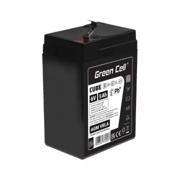 UPS-akku sinetöity lyijyakku Green Cell AGM6V5AH-J 6 V 5 Ah