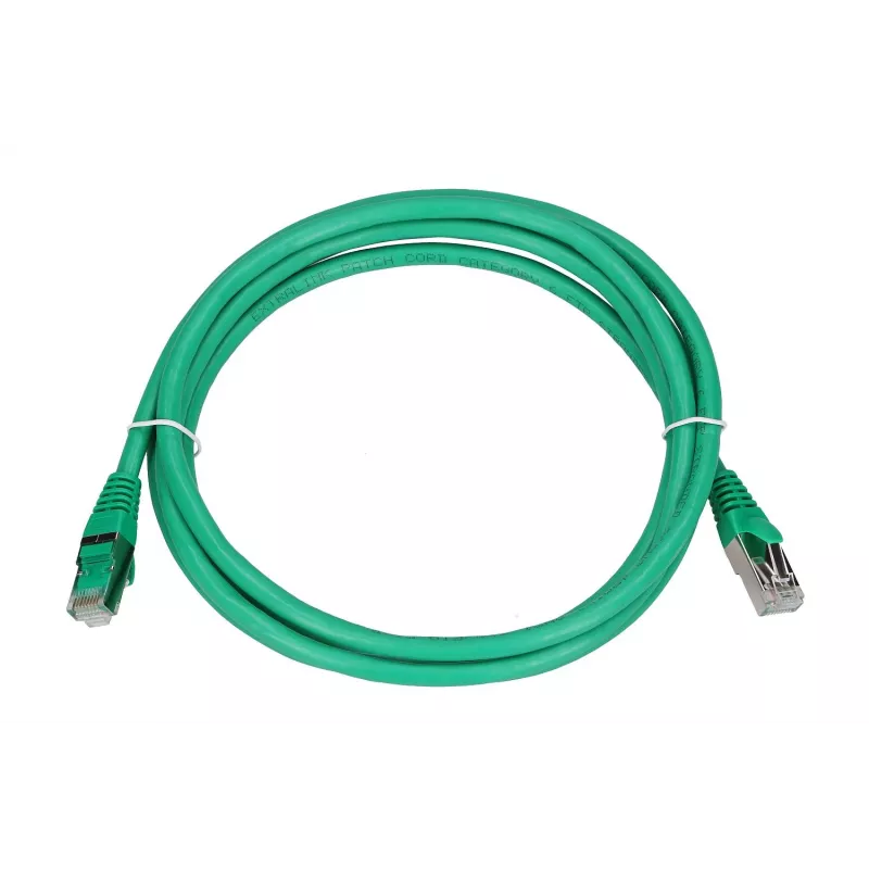 Extralink Cat.6 FTP 2m LAN patch-kaapeli, kupari verkkokaapeli, twisted pair 1Gbit/s