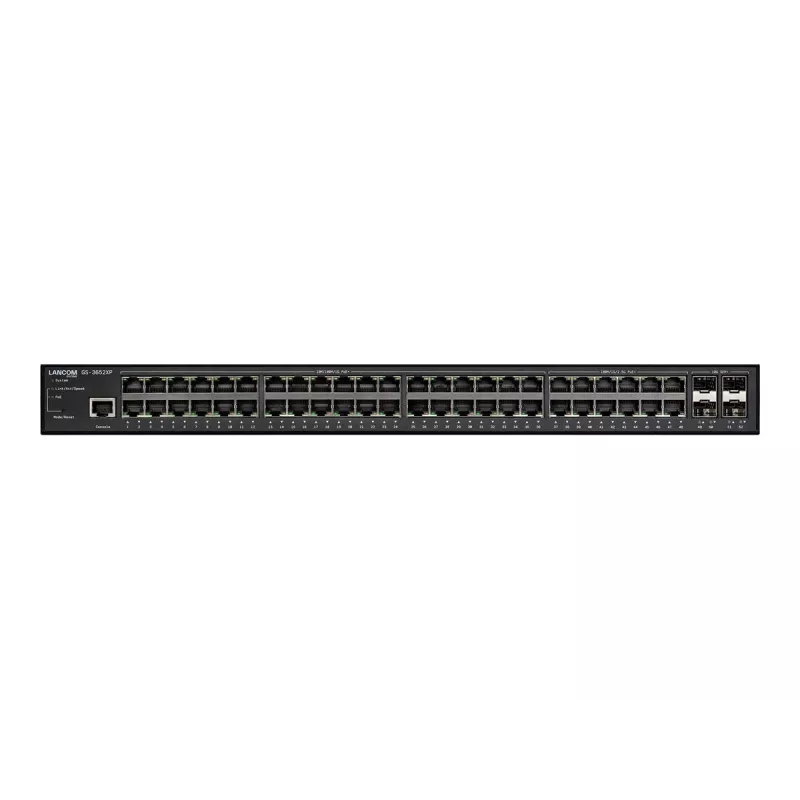 LANCOM GS-3652XP Managed L3 2.5G Ethernet (100/1000/2500) Power over Ethernet (PoE) 1U musta