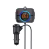 FM-lähetin SAVIO TR-14 Bluetooth USB, FM 87,6–107,9 MHz, MicroSD, USB-C, 12 V autovirtalähde