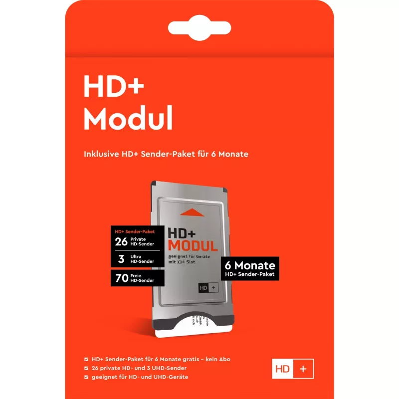 HD plus HD+ -moduuli sis. 6 kuukautta HD+ kanavapaketti