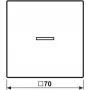 Jung HOME painike 1-osainen BTLS17101SWM 1 (BTLS17101SWM)