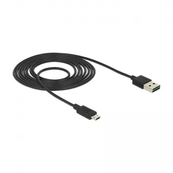 USB-kaapeli DeLOCK 83850 USB 2.0 2 m USB A - Micro-USB B musta
