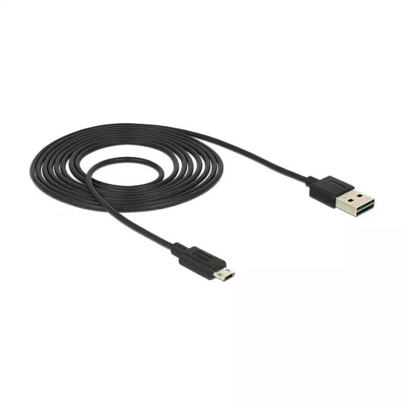 USB-kaapeli DeLOCK 83850 USB 2.0 2 m USB A - Micro-USB B musta