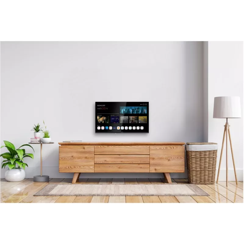 24 tuuman LED Smart Display -televisio SENCOR SLE 24S830MB — HD-resoluutio, energiatehokkuusluokka E
