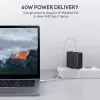 PA-D3 seinälaturi 2xUSB Power Delivery (1xUSB+1xUSB C) 5,4A 60W Dynamic Detect