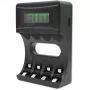 Akkulaturi QOLTEC 50654 Ni‑MH R03 (AAA) ja R6 (AA) akuille, 1800 mA