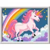 Maalaa numeroilla -sarja Ravensburger CreArt Rosa Einhorn maalaus