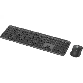 Logitech MK950 Signature ohut näppäimistö hiiri sisältyy toimisto RF Wireless + Bluetooth QWERTY US International grafiitti
