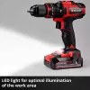 Einhell TE-CD 18/44 Li-i 24000 RPM 1,59 kg musta, punainen