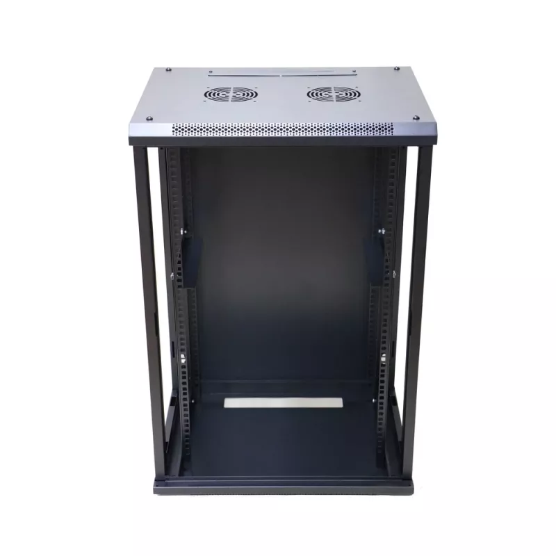 Seinäkaappi Extralink Rackmount-kotelo 15U 600x450 musta lukolla ja räckikiskoilla