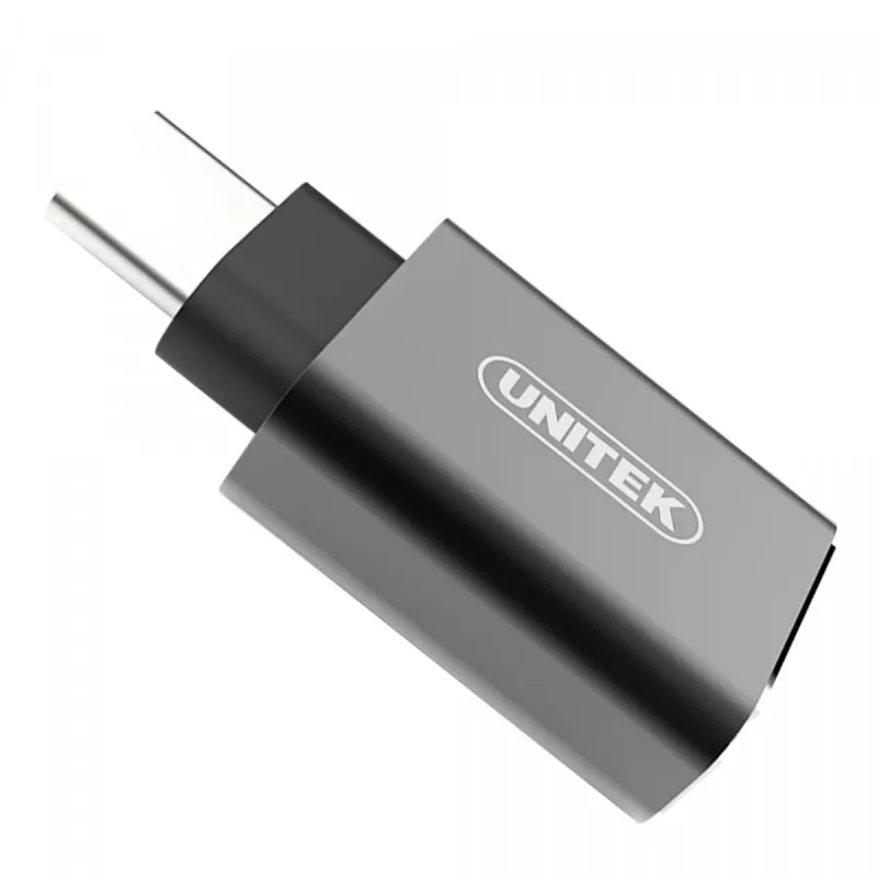 UNITEK Y-A025CGY kaapeli-/sovitinsovitin USB Type-C - USB Type-A, metalli