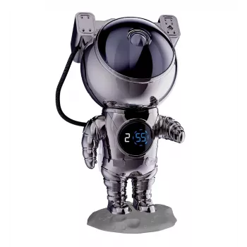 Hawk HW-STAR02 astronautti-tähtiprojektori kellolla Ghrome Edition