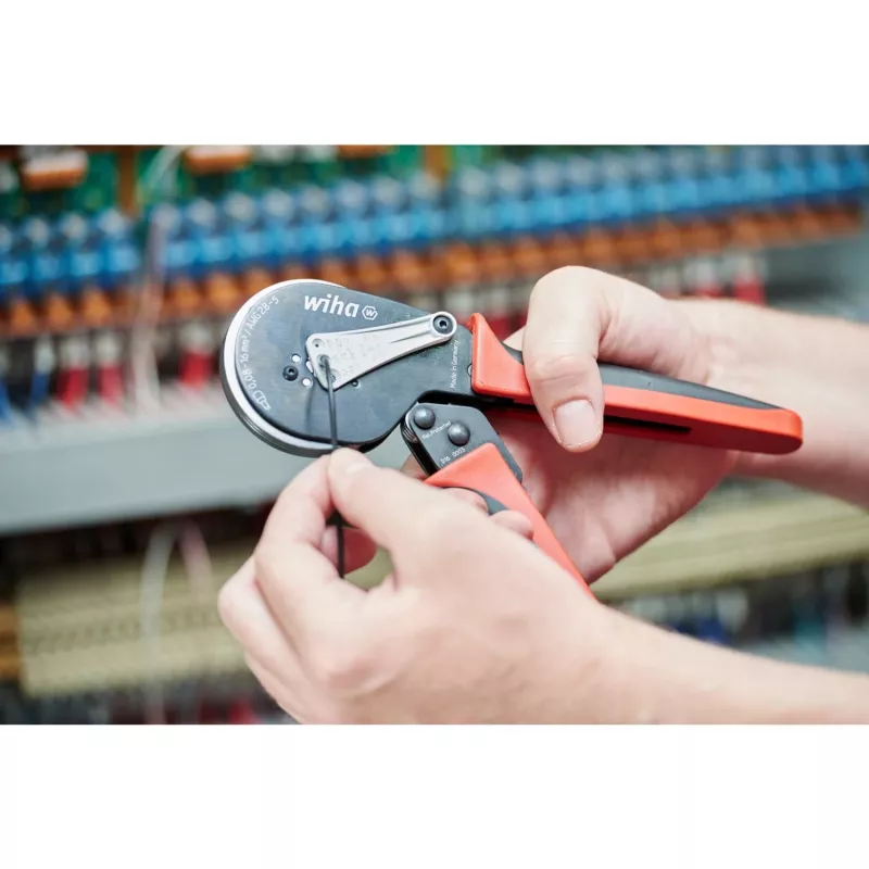 Wiha 41246 kaapelipihdit Crimping Tool musta, punainen