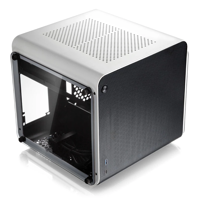 Tietokonekotelo Raijintek METIS EVO TG Mini-ITX, valkoinen
