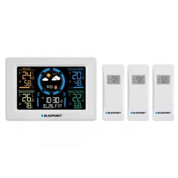 Langaton sääasema BLAUPUNKT WS40WH sisä-/ulkölämpötilan ja -kosteuden seurannalla