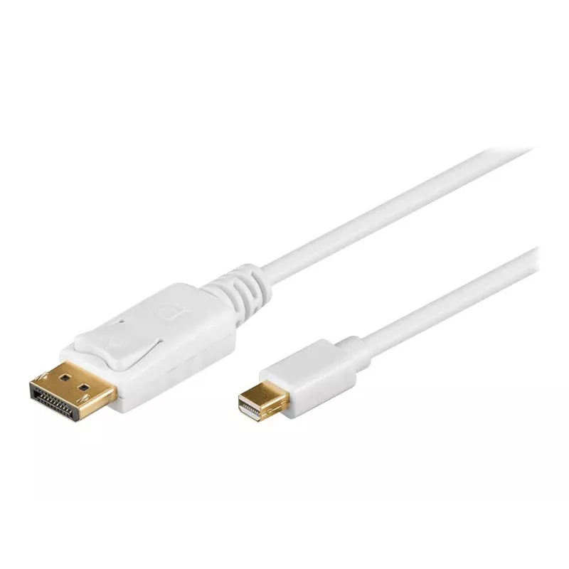 Wentronic Goobay DisplayPort - Mini DisplayPort -adapterikaapeli 1.2, 1 m - Mini DisplayPort -pistoke > DisplayPort-pistoke (52858)