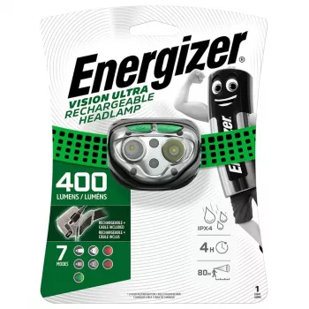 Otsalamppu Energizer Vision Ultra E301528200 — ladattava 400 lumenia