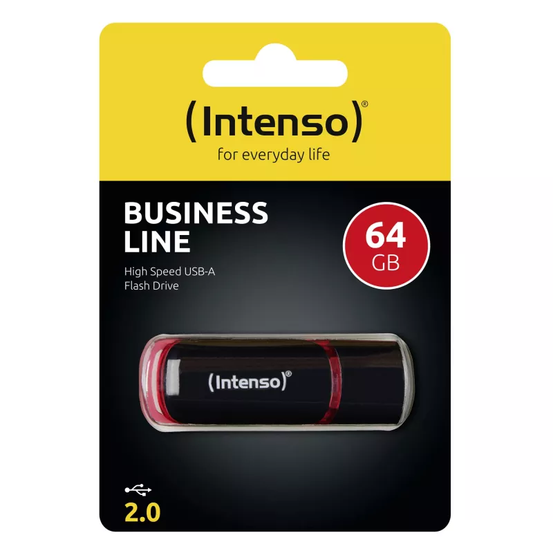USB-muistitikku Intenso 64 GB USB Type-A 2.0 musta punainen