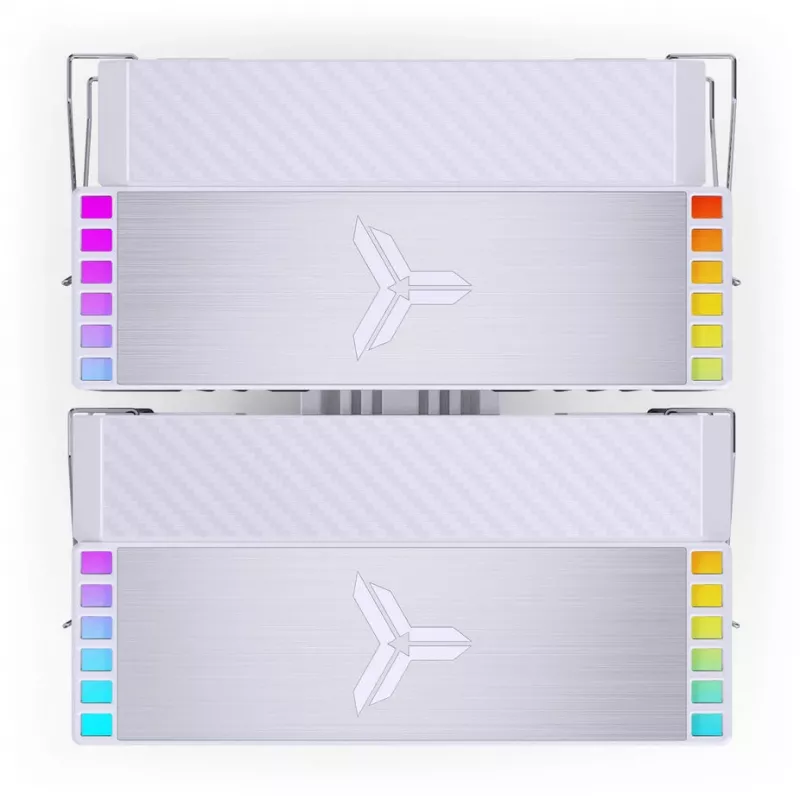 Jonsbo HX6280 CPU-jäähdytin, PWM, RGB - 130 mm, valkoinen