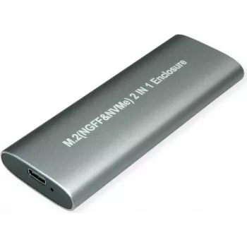 Value 16.99.4132 tallennusaseman kotelo SSD-kotelo hopea M.2 (16.99.4132)