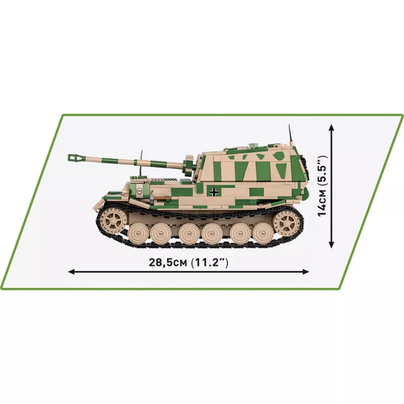Cobi Historical Collection WWII SD. ajoneuvo. Ferdinand panssarivaunu, monivärinen