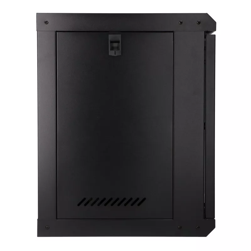 EXTRALINK LITE 9U 530X400 seinäasennettava räkkikaappi musta hyllyllä