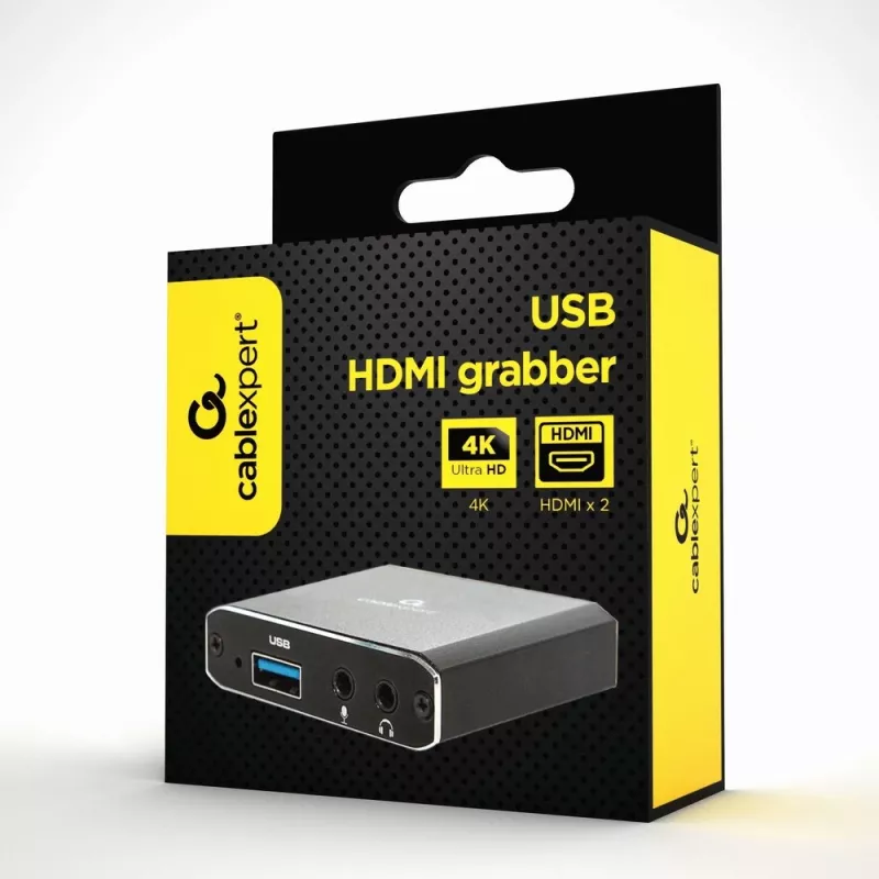 Gembird UHG-4K2-01 USB-näytönohjainadapteri musta