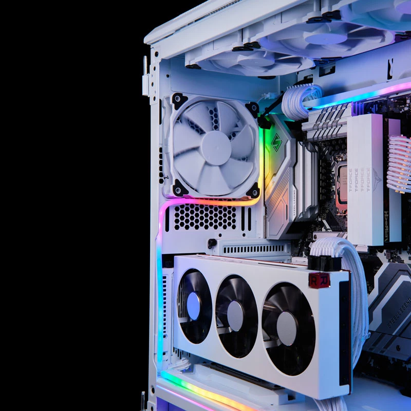 Phanteks Neon Digital RGB -LED-nauha, 55 cm, valkoinen (PH-NELEDKT_M5_WT01)