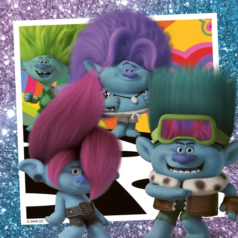 Lastenpalapeli Trolls 3 (3x 49 palaa)