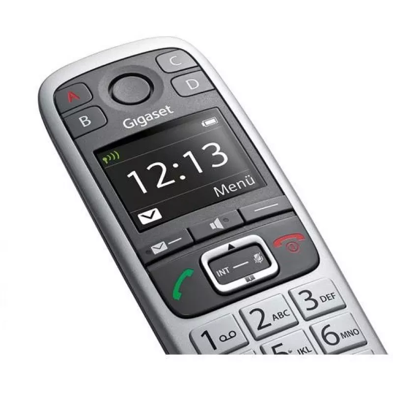 Gigaset E560 puhelin DECT-puhelin numeronäyttö musta, hopea