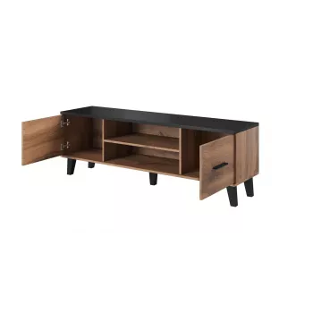 Cama TV-taso LOTTA 160 2D2K wotan-tammi/matta musta