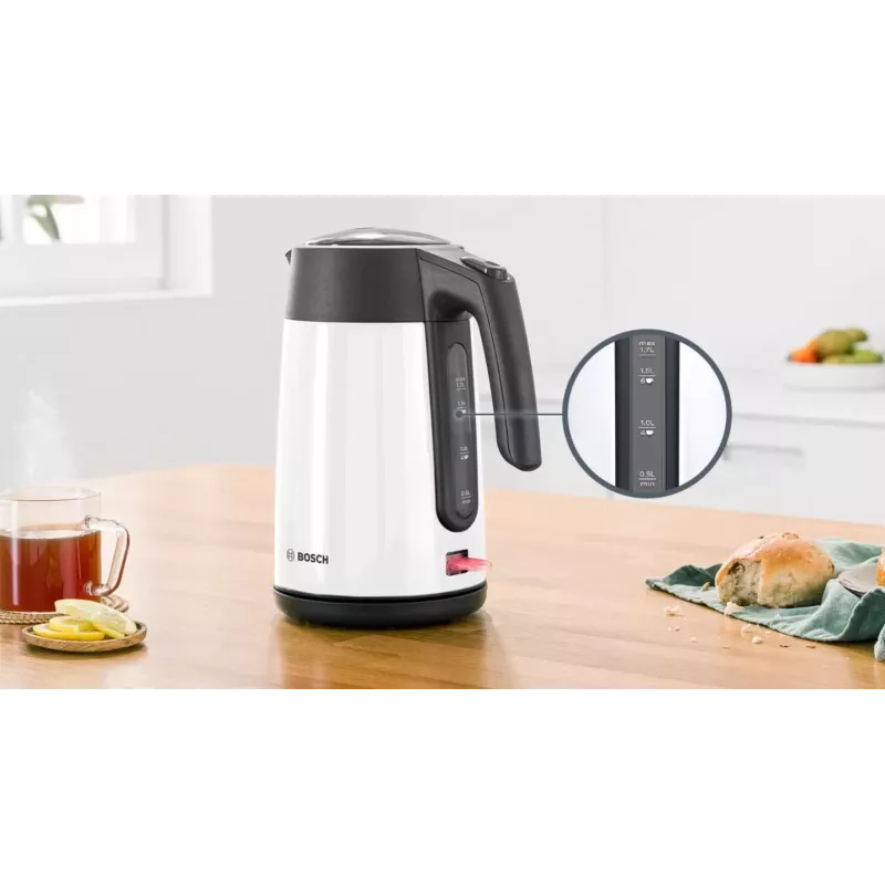 Bosch TWK7L461 vedenkeitin 1,7 l 2400 W valkoinen