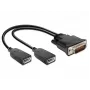 Videokaapeliadapteri DeLOCK 65354 DMS - 2 x DisplayPort musta