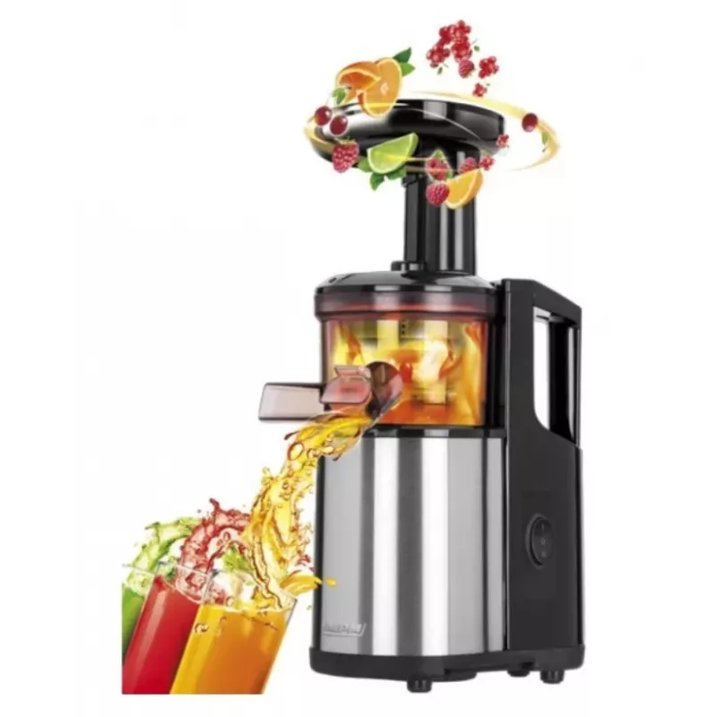 Hidas mehustin MPM MSO-12M 200W — puristava mehustin hedelmille ja vihanneksille