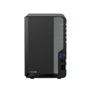 Synology DS225+ 2 Bay NAS työpöytä Intel® Celeron® J4125 2 GB DDR4 Synology DSM musta – vain Synology HDD
