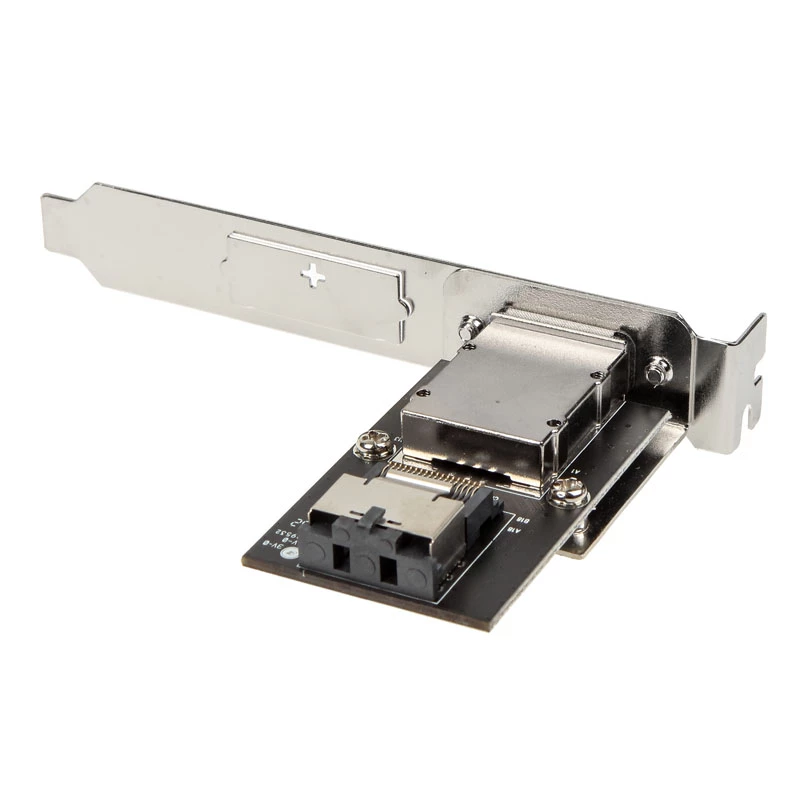 SilverStone SA011 - SAS-sovitin sisäinen ulkoiseksi - SAS 24Gbit/s - Mini SAS (SFF-8087) (W) - 4 x 26-pin Mini SAS (W)