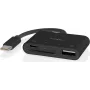 Nedis USB-C MicroSD -kortinlukija (CCGB64780BK01)